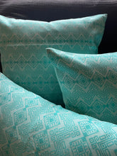 Coussin Kachin turquoise